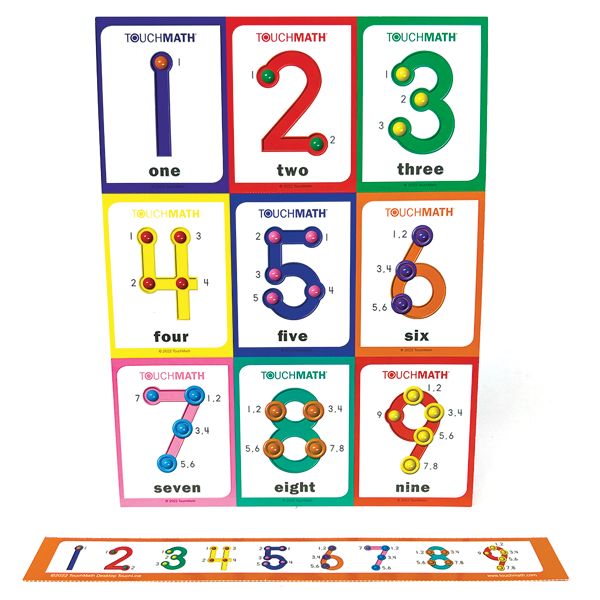 Touch Math Worksheet Addition Printable Pdf Template - Gradient Images - Classic Retina Collection