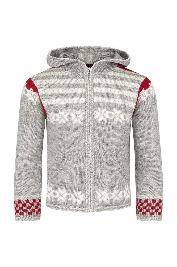 Fanafjellet Woollen Kids Jacket With Hood