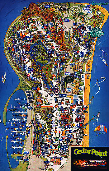 Cedar Point Map 2023 Printable NEWMAP.