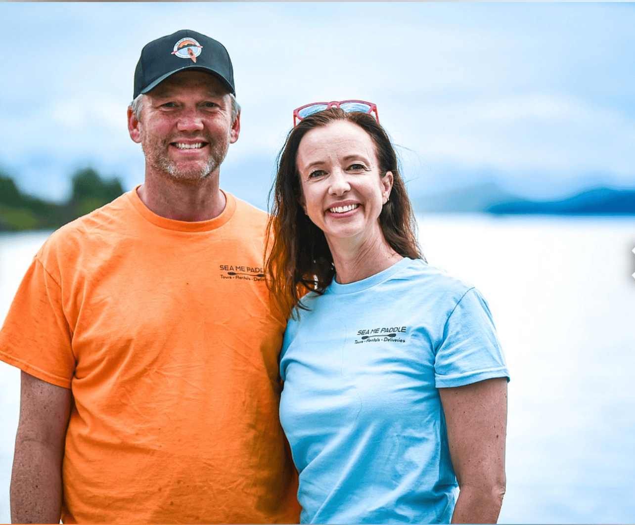 Justin and Kelsey Flake, Owners of Sea Me Paddle and Tour Glacier
