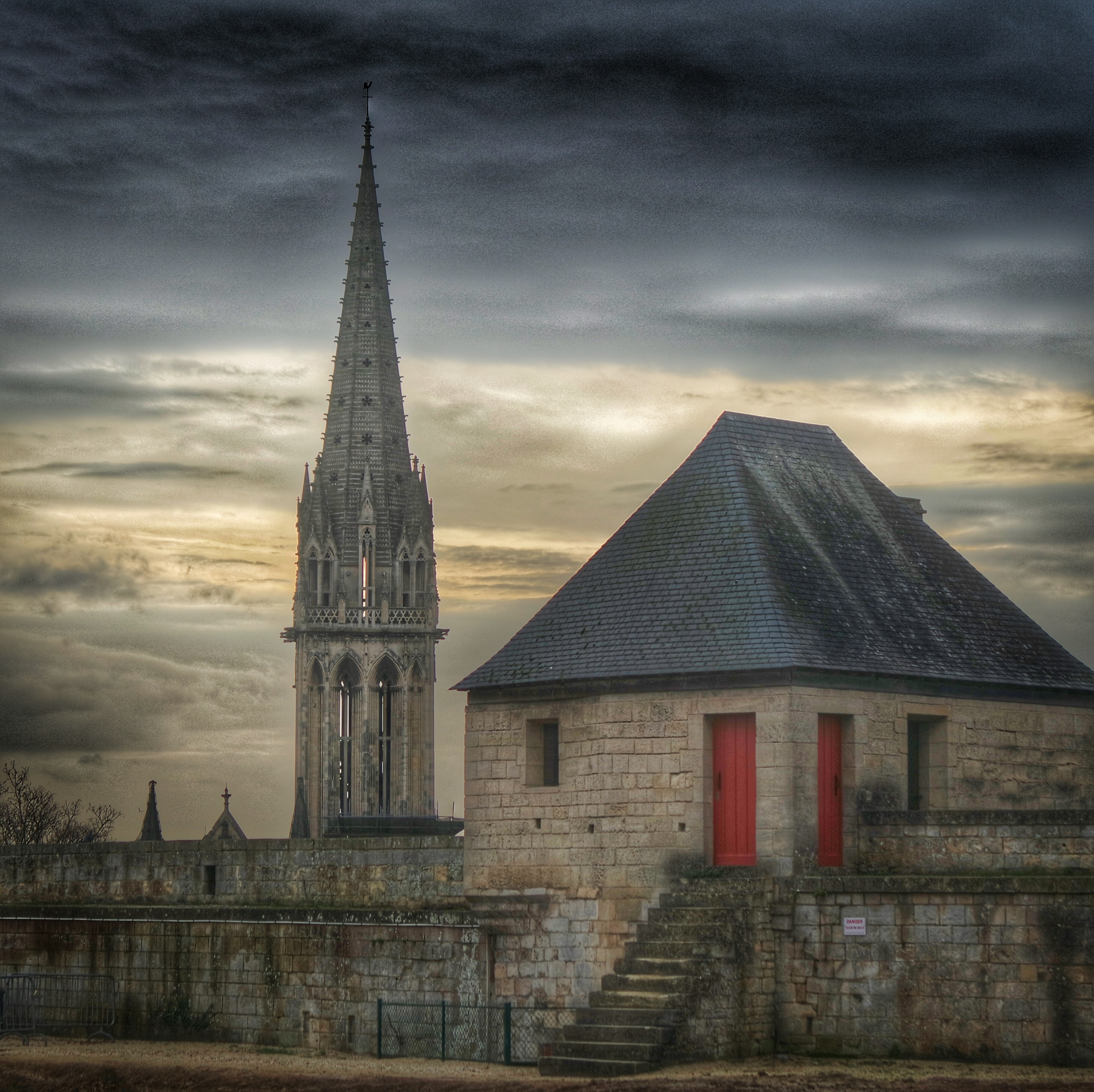 vue depuis le château ducal Caen