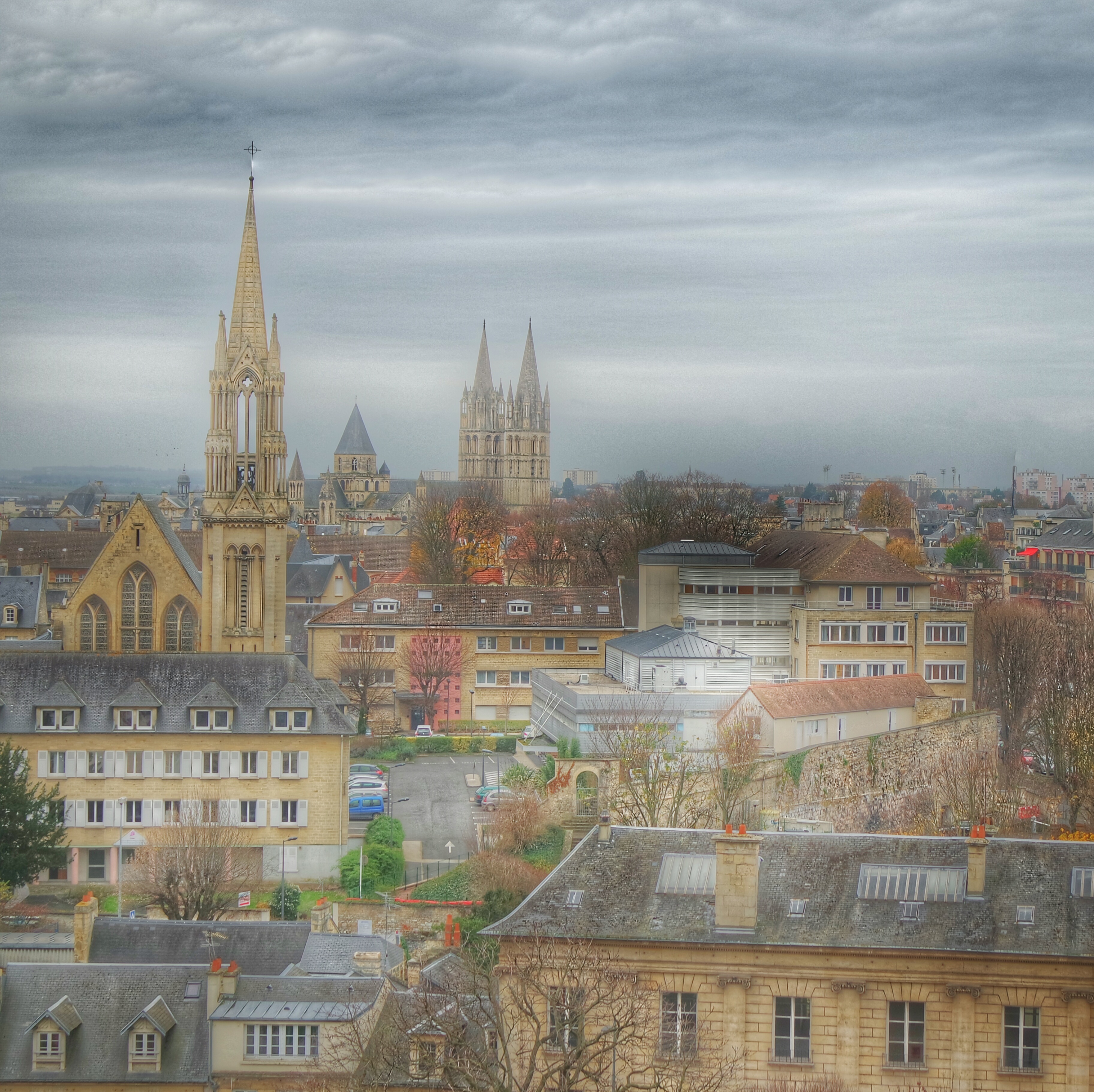 vue depuis le château ducal Caen