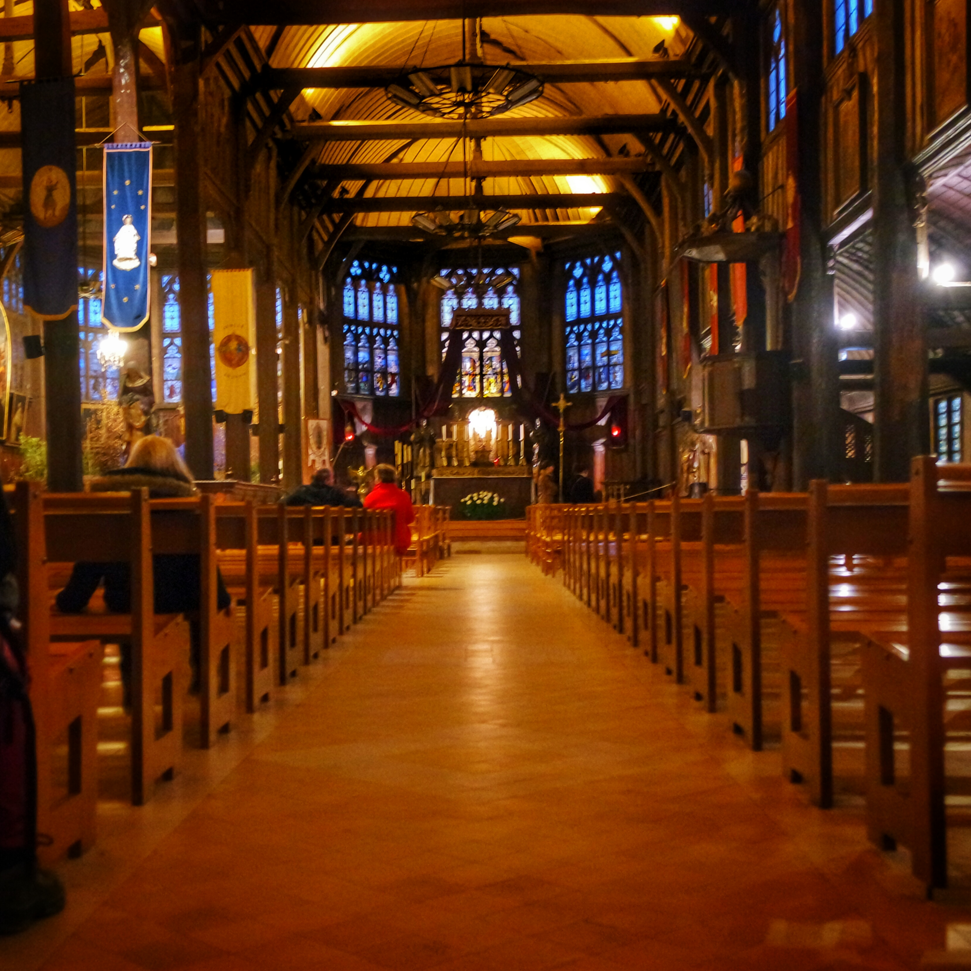 Dans les rues de Honfleur eglise en bois