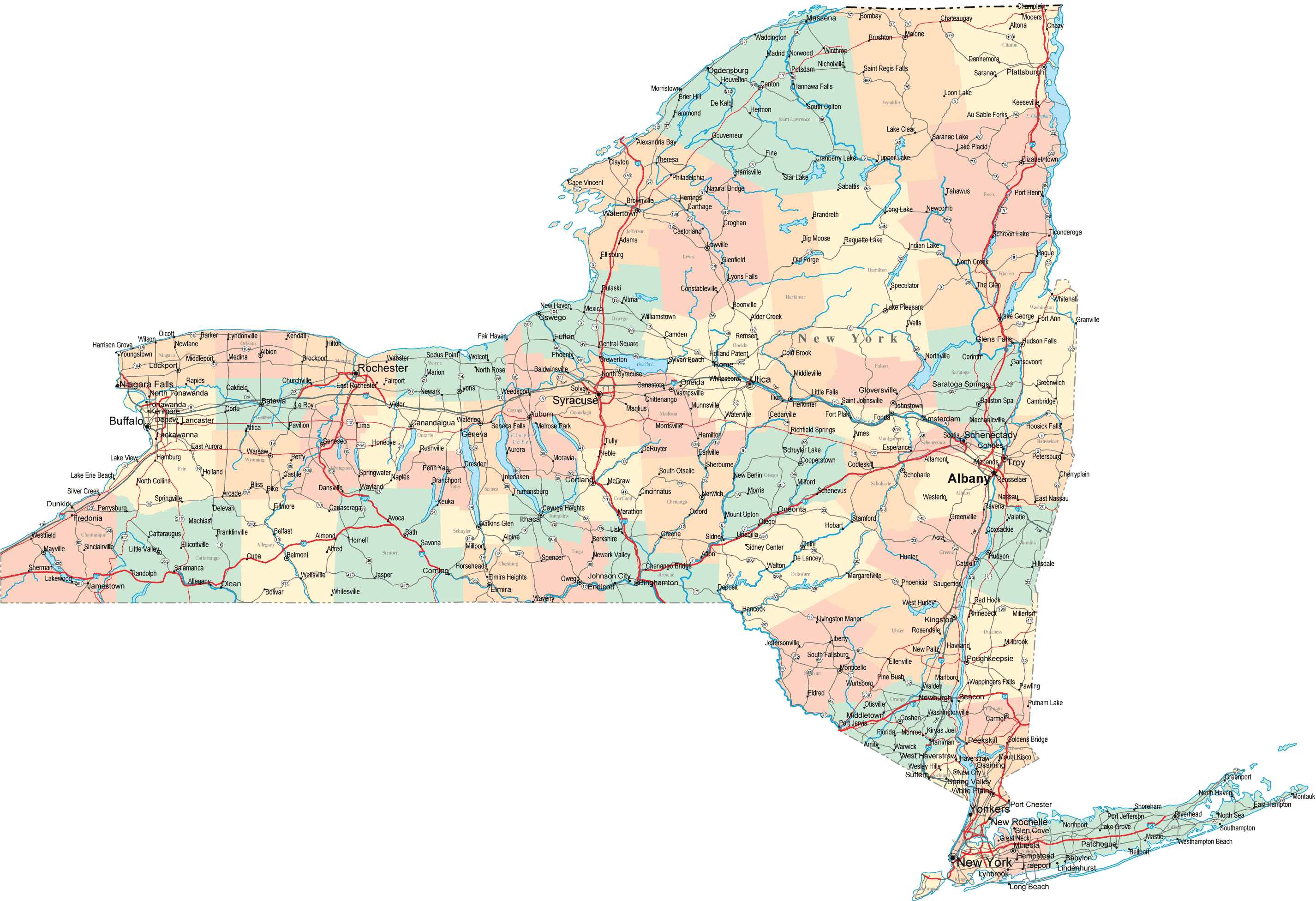 New York Map Toursmaps Com.