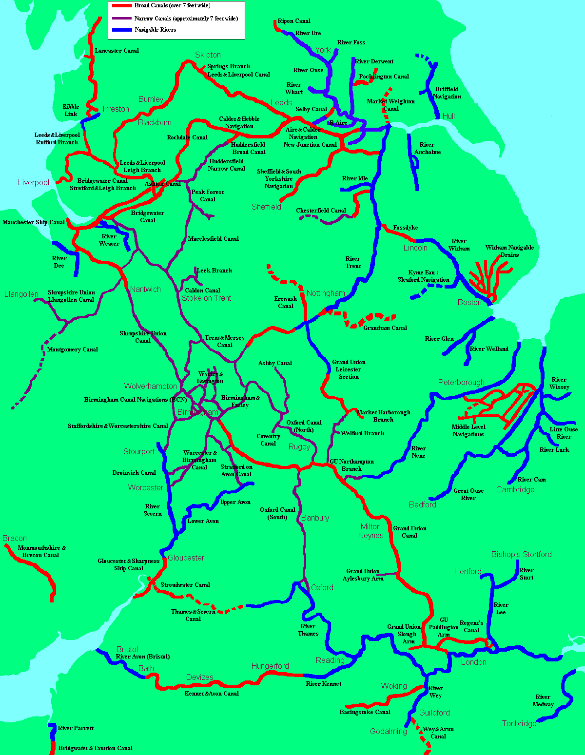 Uk Canal Network Map Pdf ToursMaps Com Uk Canal Network Map Pdf 8 