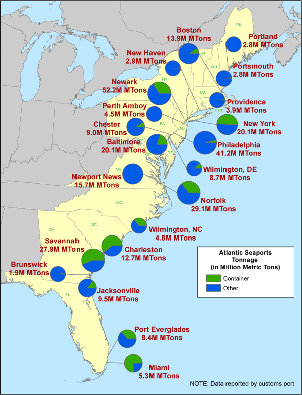 Map Of Atlantic Coastline Figure 04 