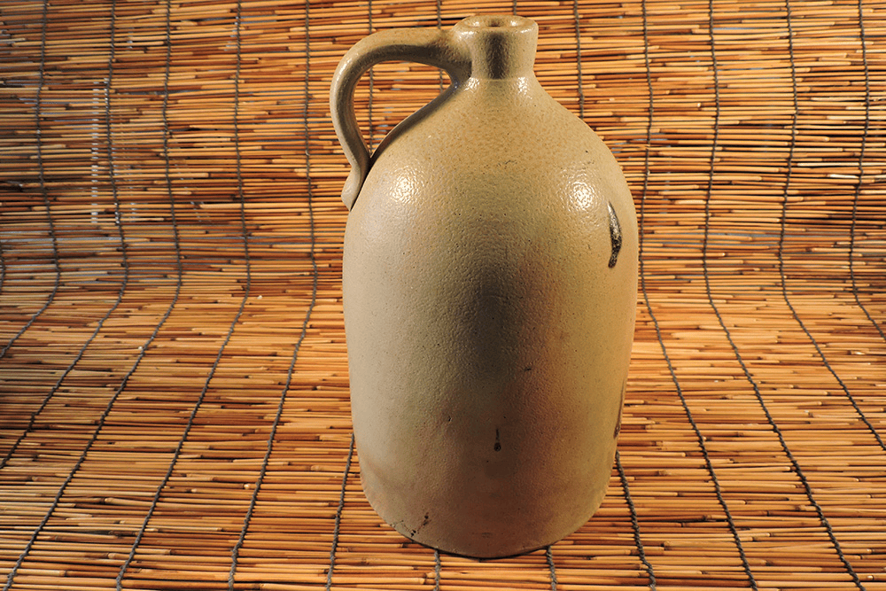 American Salt-Glazed Stoneware Jug with Bee Sting Accents