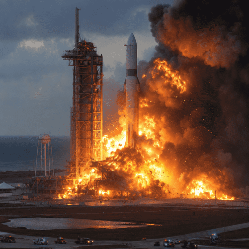 Blue Origin Suffers Major Setback as New Glenn Rocket Explodes on Launchpad