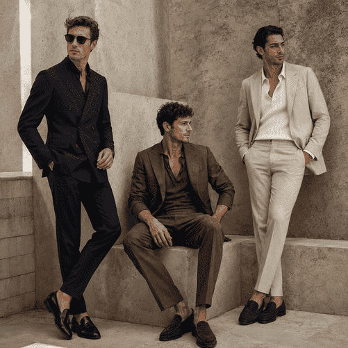 The Suit Finds Its Edge Again as Men’s Tailoring Moves Beyond Oversized Fashion