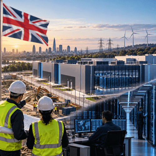 Britain’s Datacentre Boom Faces Scrutiny as Job Creation Forecasts Fall Sharply