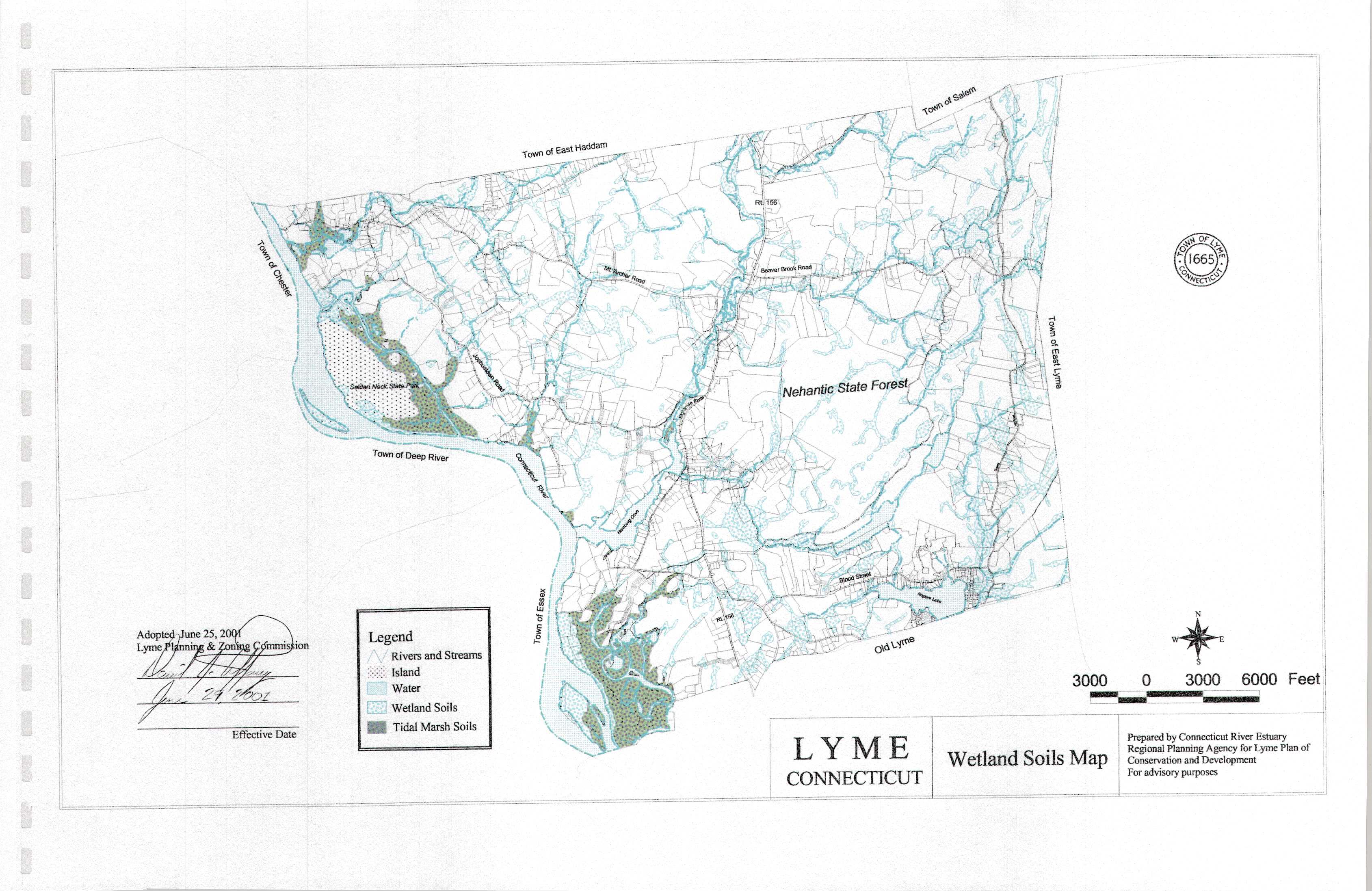 Maps Town Of Lyme Wetlands Map 