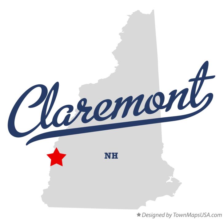Map Of Claremont NH New Hampshire Map Of Claremont Nh 