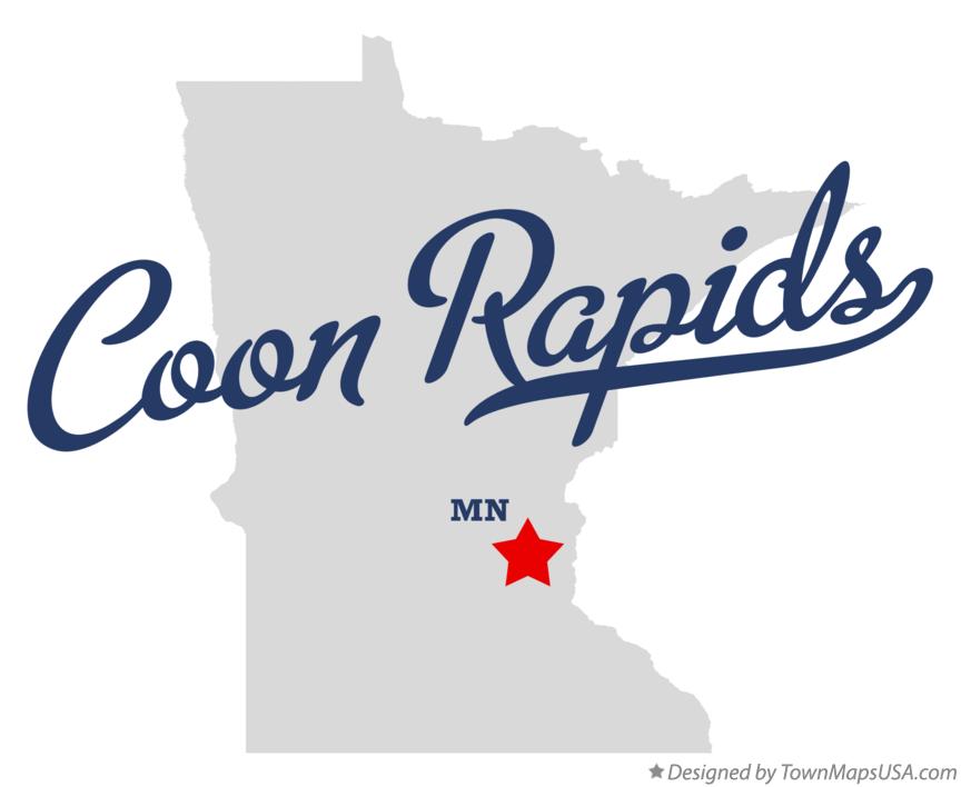 Coon Rapids Minnesota Map Local Streets Map Of Coon Rapids Mn 