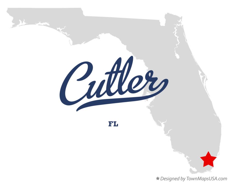 Map Of Cutler FL Florida Map Of Cutler Fl 