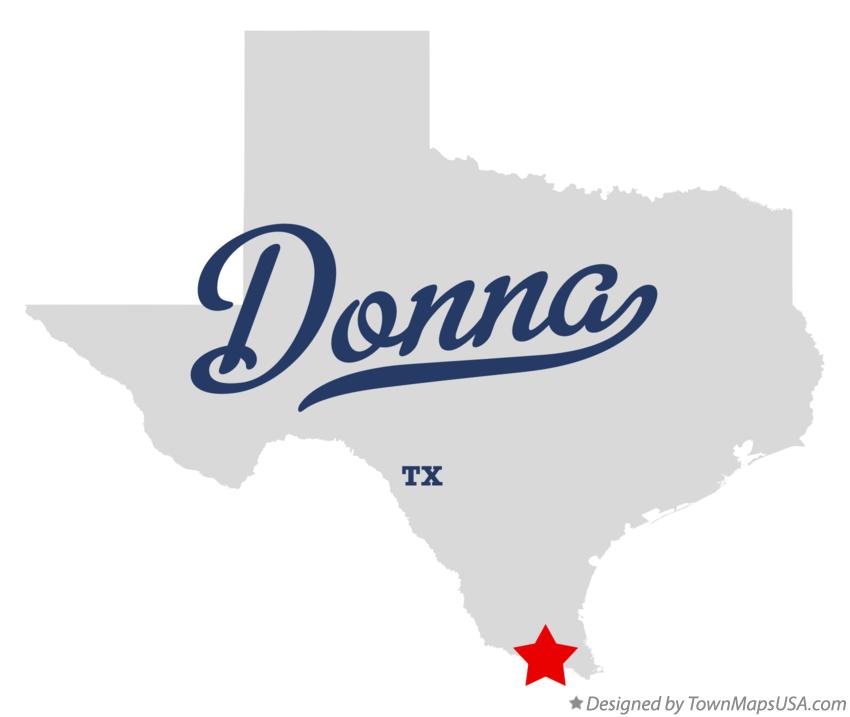 Map Of Donna TX Texas Map Of Donna Tx 