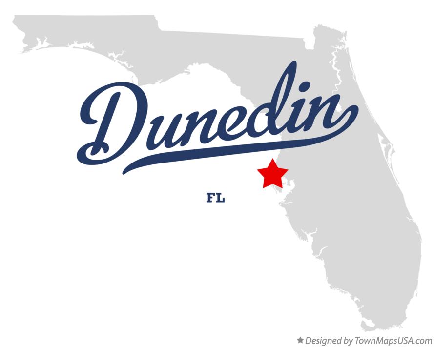 Dunedin Florida Map Google Full View And Regional Breakdown Of Fl.