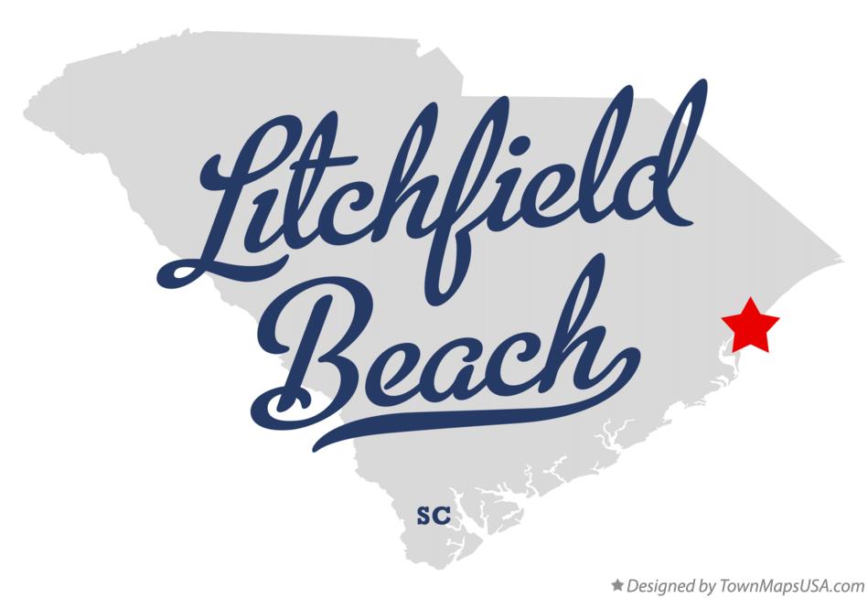 Litchfield Beach South Carolina Map Map Of Litchfield Beach Sc 