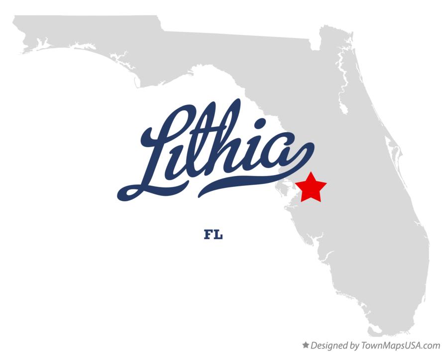 Map Of Lithia Florida Map Of Lithia Fl 