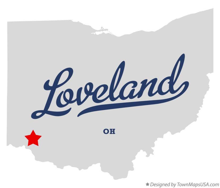 Map Of Loveland Ohio Map Of Loveland Oh 