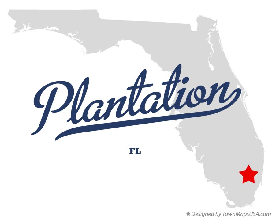 Map Of Plantation FL Florida Map Of Plantation Fl 