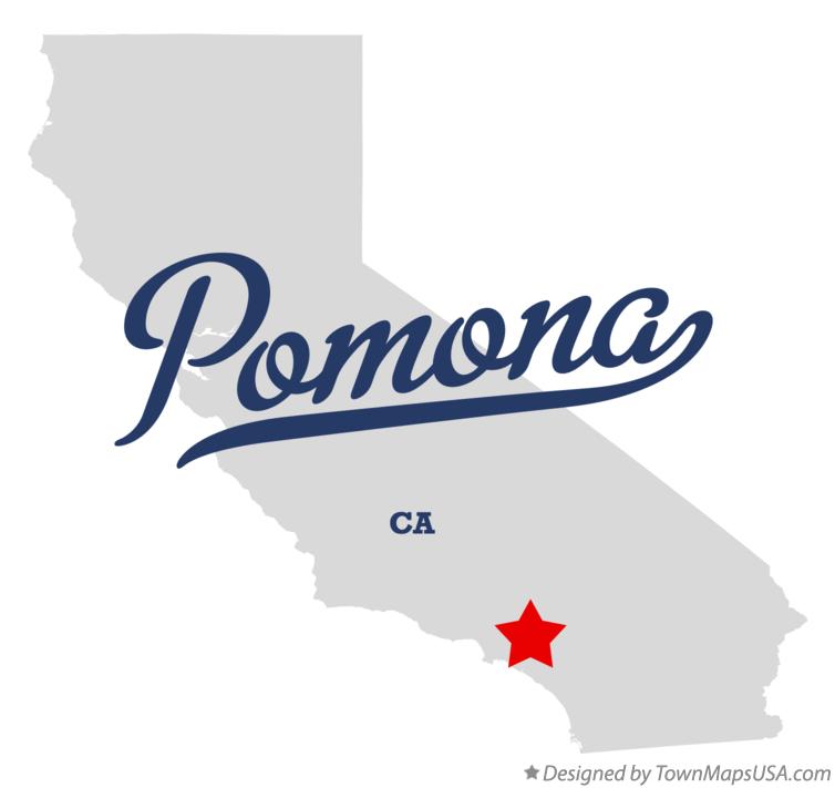 Map of pomona, ca, california