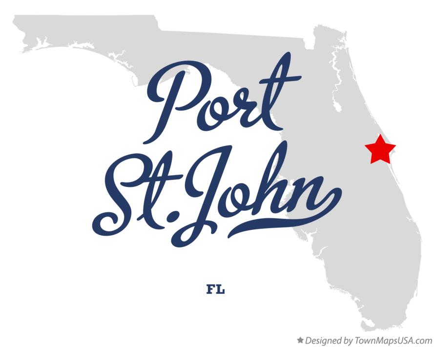 Map Of Port St John FL Florida Map Of Port St John Fl 
