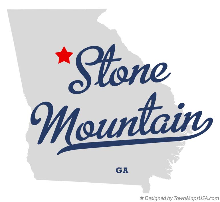 Stone Mountain Map Of Ga.