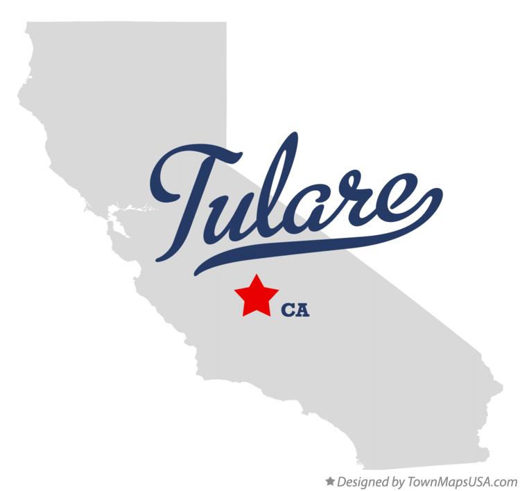Where Is Tulare California On The Map StepMap Tulare CA Landkarte Map Of Tulare Ca 