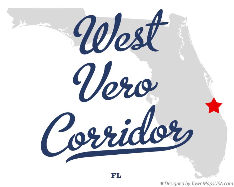 Map Of West Vero Corridor FL Florida Map Of West Vero Corridor Fl 