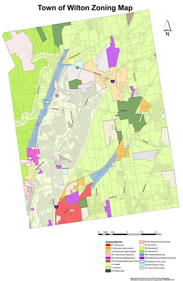 These are national fees agreed in parliament. Zoning Map - Town of Wilton