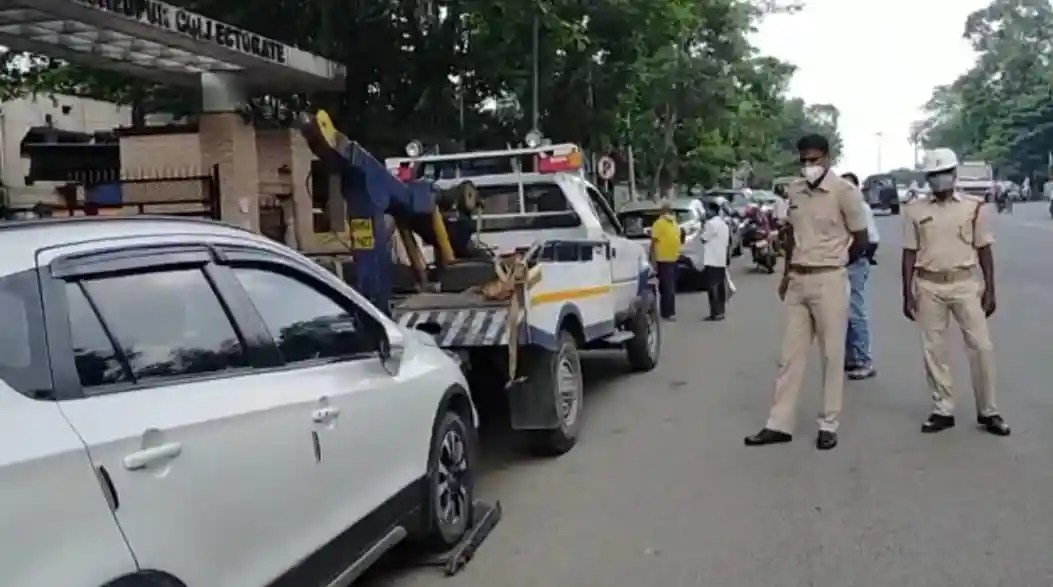 Action against wrong parking