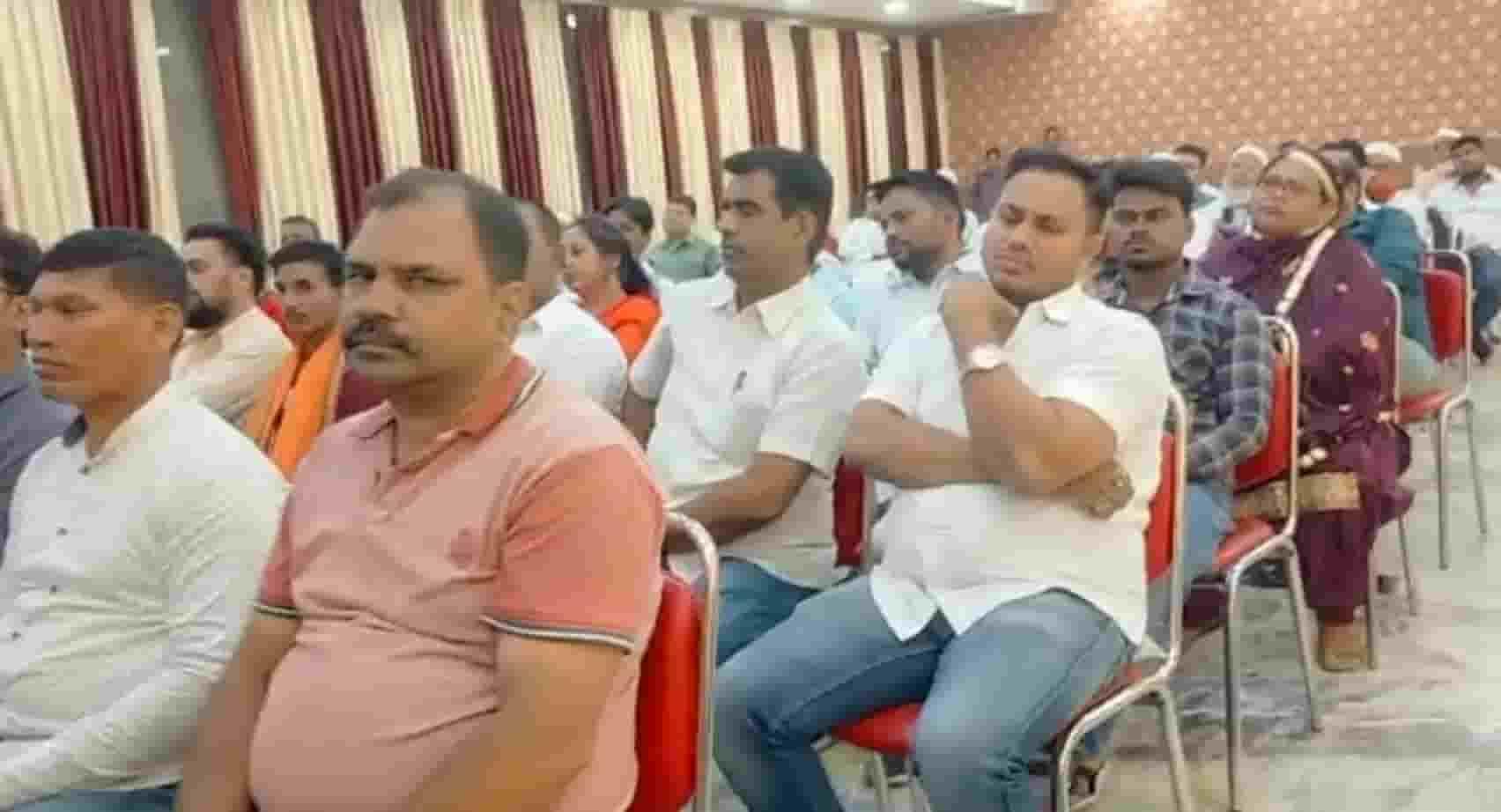 Peace committee meeting in Azadnagar police station