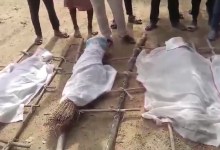 Protesters Hold Mock Funeral of Jharkhand CM Hemant Soren in Kolhan