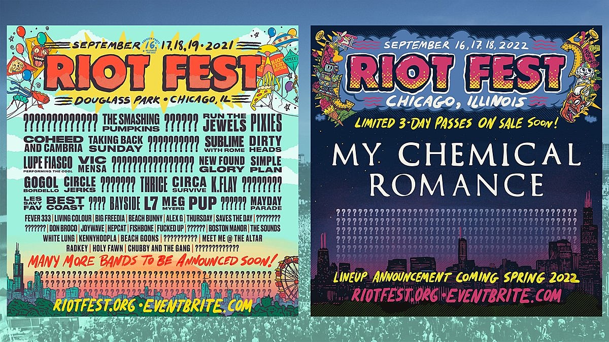 picture Riot Fest 2021 Single Day Tickets brooklynvegan