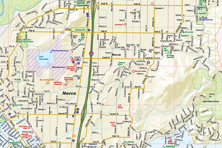 Norco CA Map Town Square Norco CA Map 