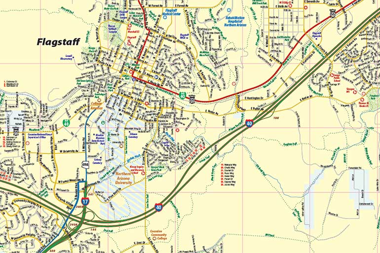 Tourist Map Of Flagstaff Photos Com Flagstaff AZ Map 