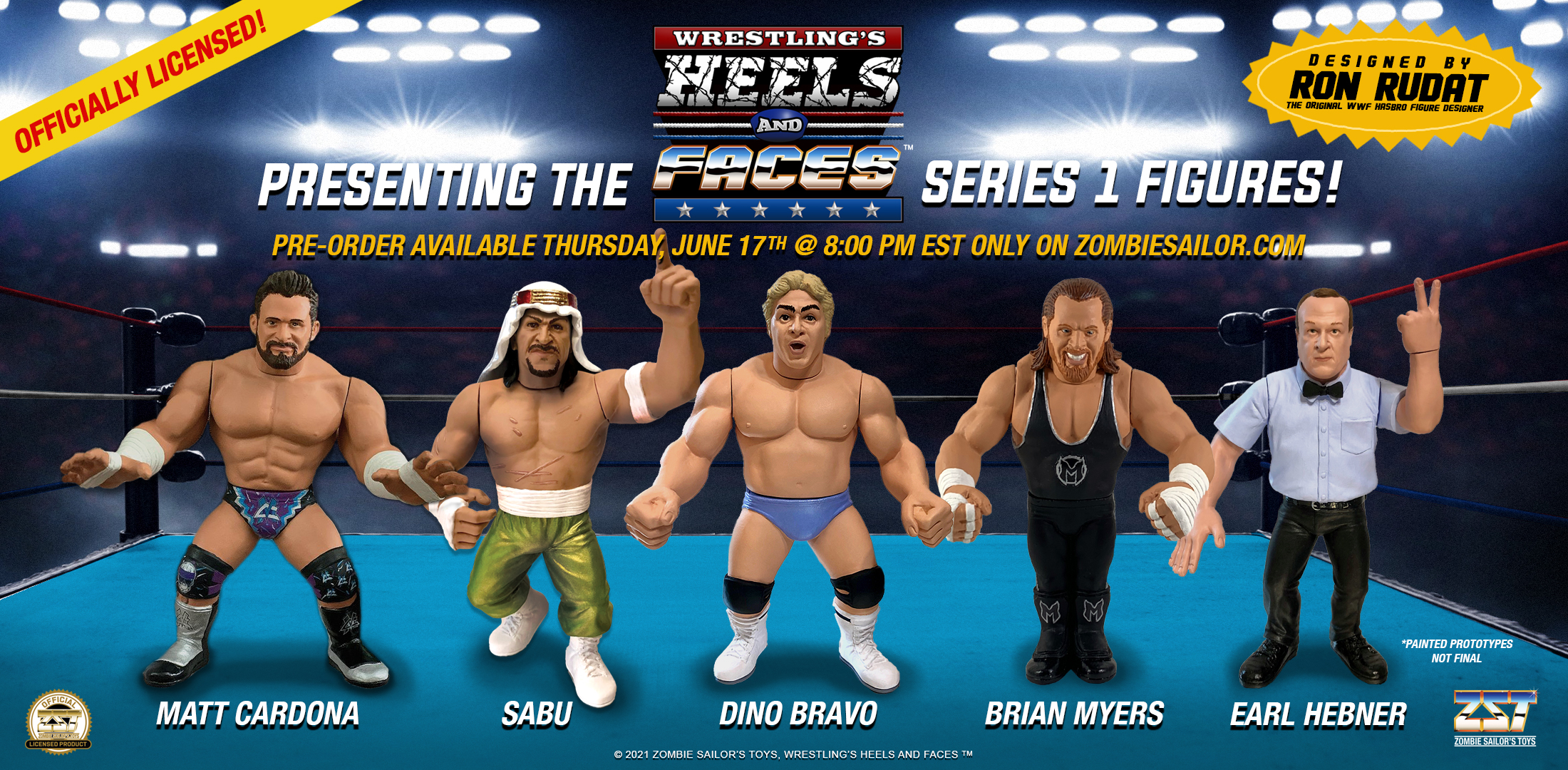 Preorders for Wrestling’s Heels and Faces Series 1 Open This Thursday