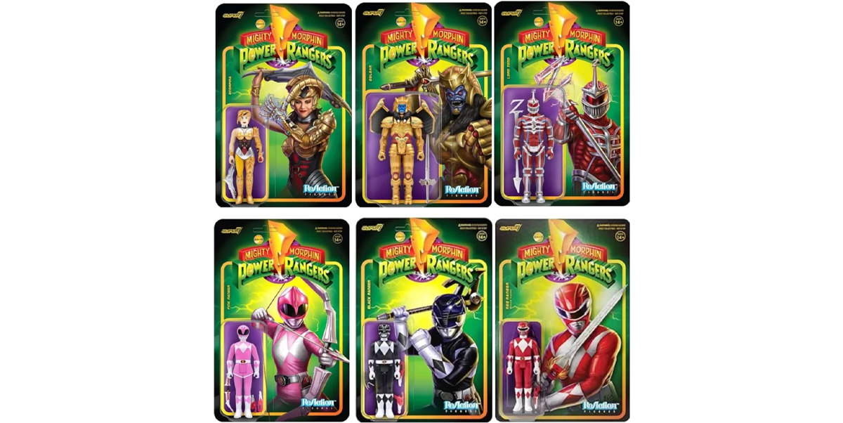 Super7 ReAction Mighty Morphin Power Rangers Bundle Sale