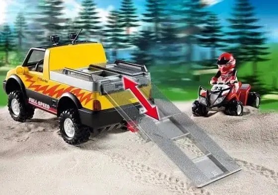 PLAYMOBIL Pick Up met Quad - 4228