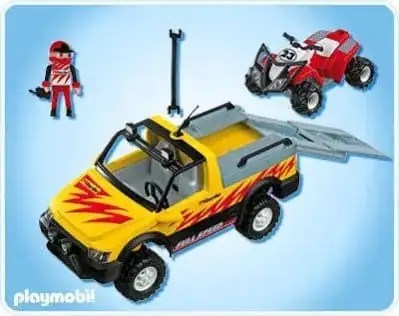 PLAYMOBIL Pick Up met Quad - 4228