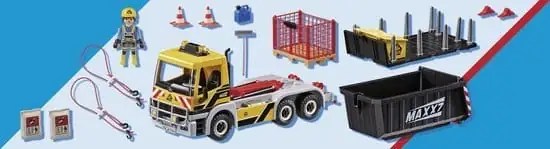 PLAYMOBIL City Action Vrachtwagen met wissellaadbak - 70444