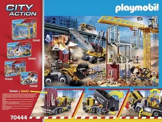 PLAYMOBIL City Action Vrachtwagen met wissellaadbak - 70444