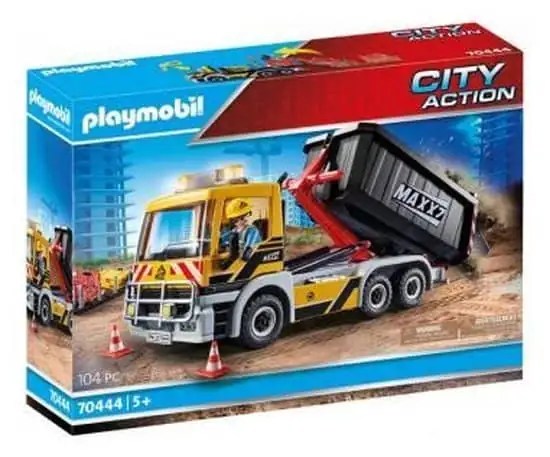 PLAYMOBIL City Action Vrachtwagen met wissellaadbak - 70444