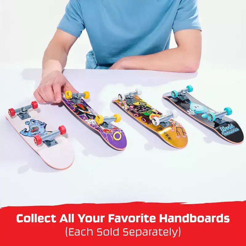Tech Deck - Santa Cruz Handboard authentieke miniskateboard - alleen voor gebruik met de hand