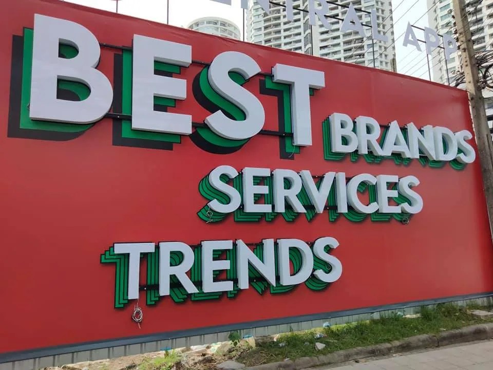Your Best Shopping Friend - sign by Thai Prasith Signtech