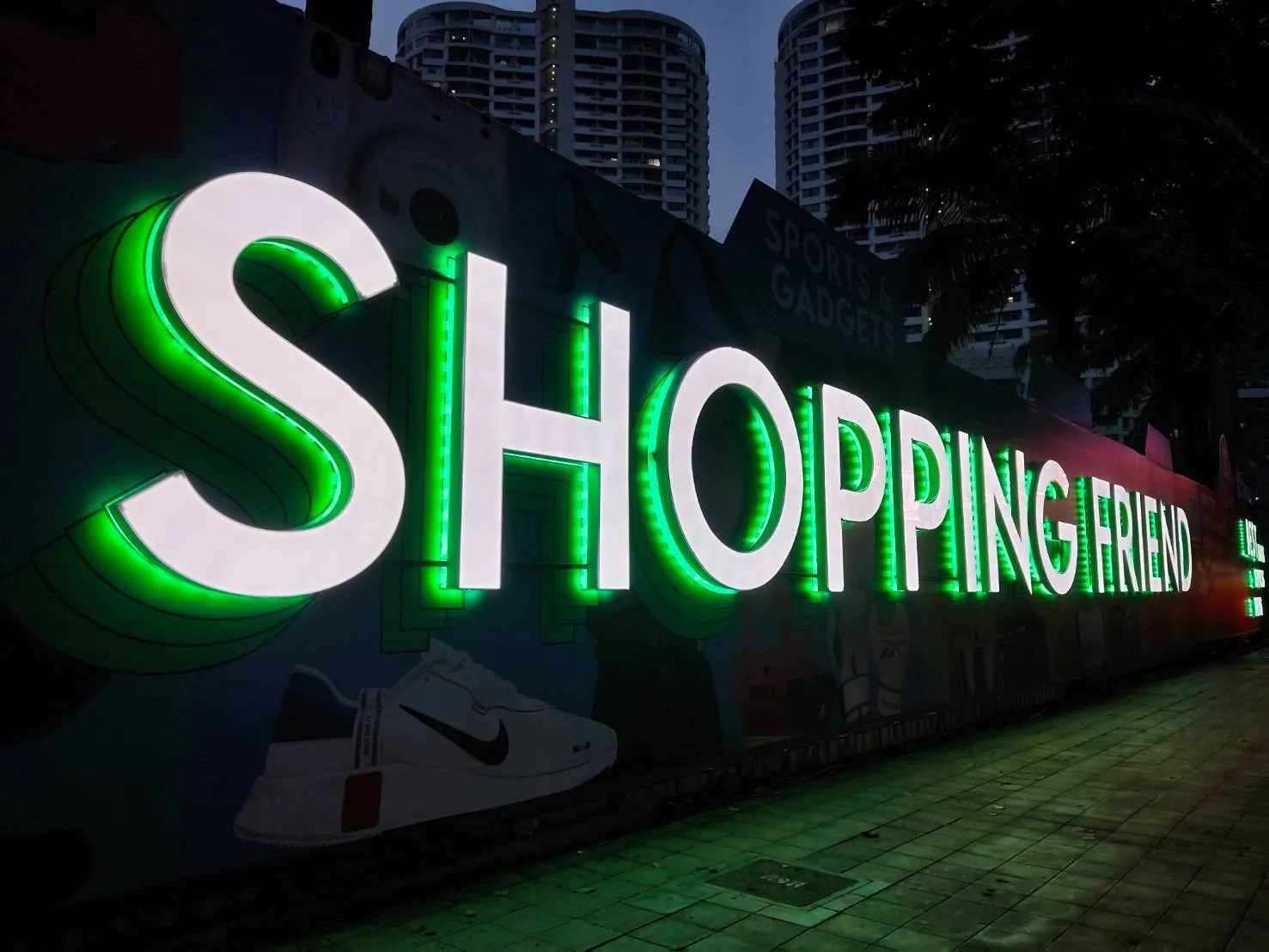Your Best Shopping Friend - sign by Thai Prasith Signtech
