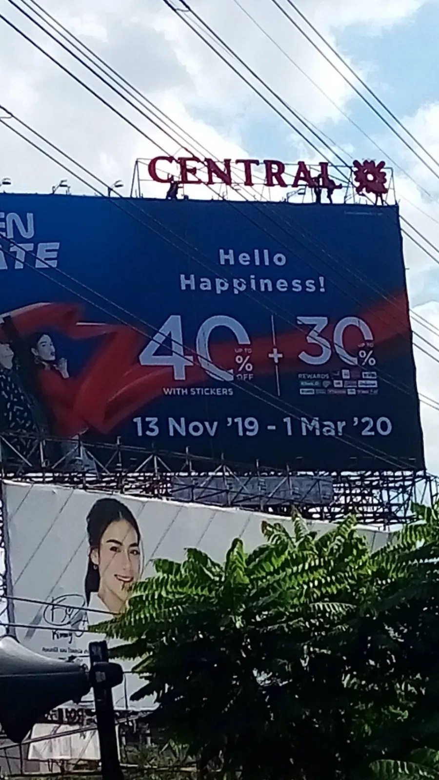 Central ZEN campaign board - sign by Thai Prasith Signtech
