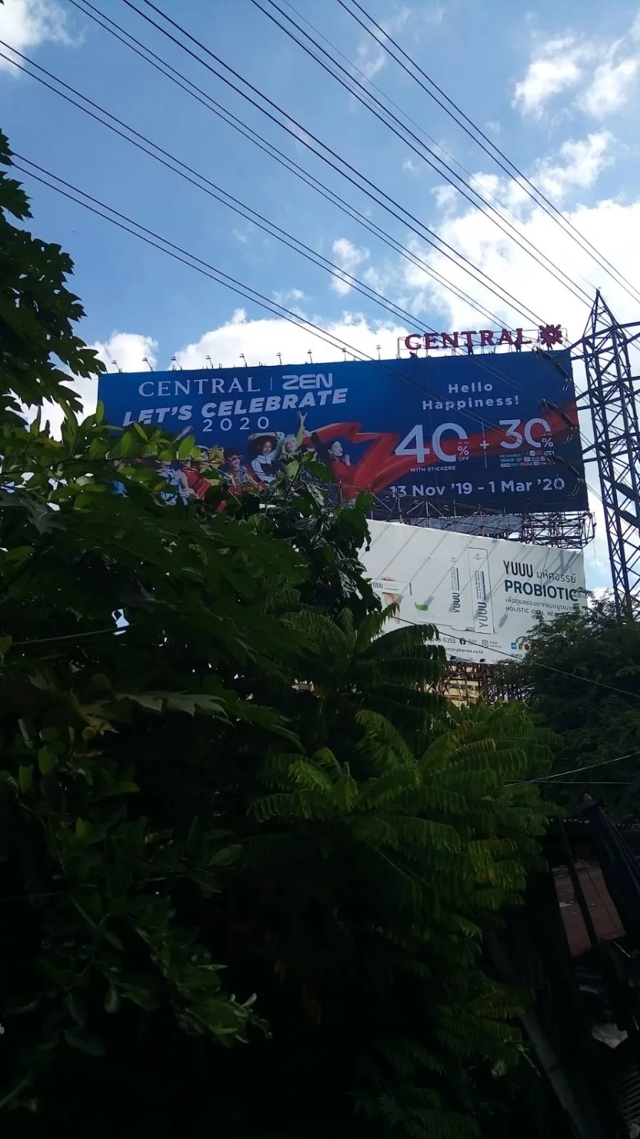 Central ZEN campaign board - sign by Thai Prasith Signtech