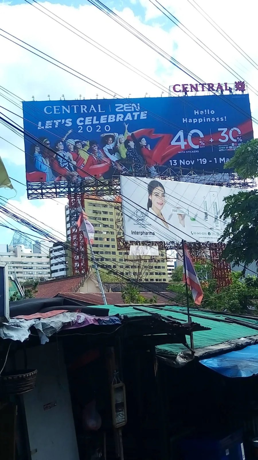 Central ZEN campaign board - sign by Thai Prasith Signtech