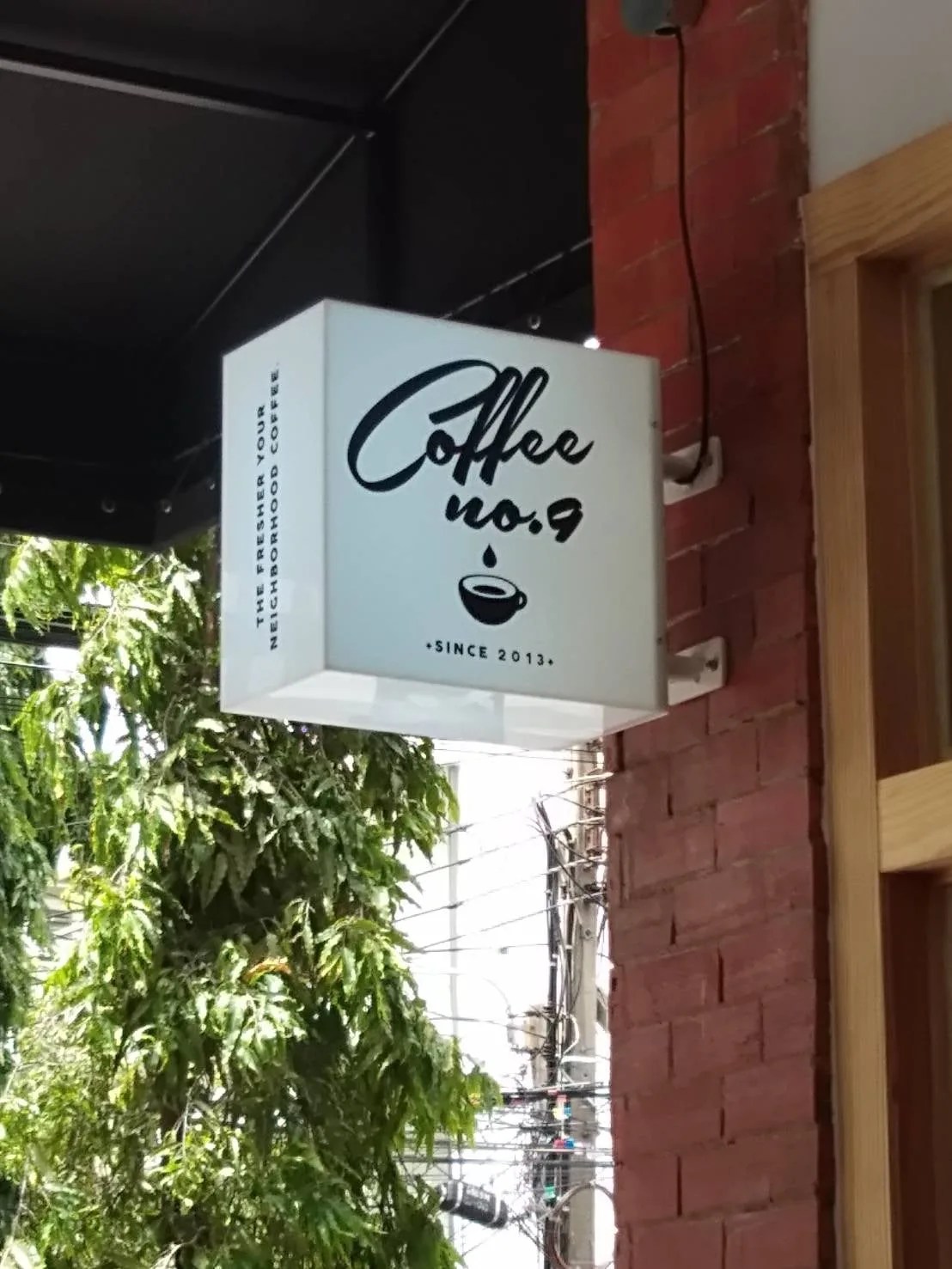 Coffee no.9 - sign by Thai Prasith Signtech